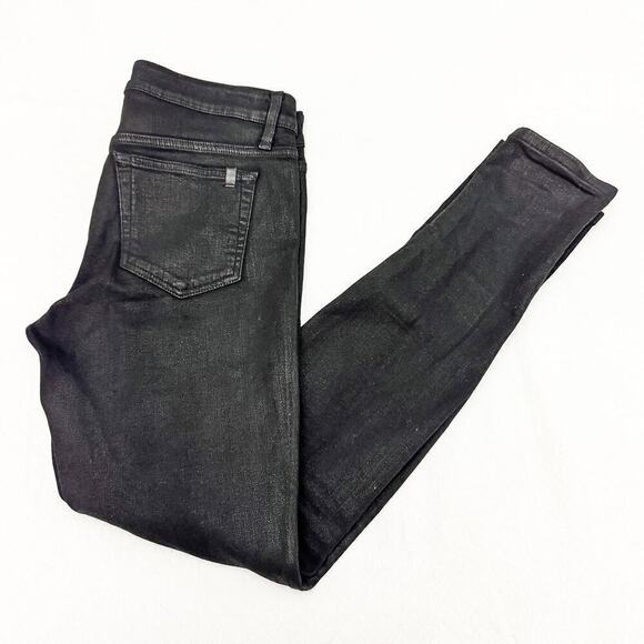 Joe's The Skinny Fit Black Coated Denim Jeans Size 29 - Picture 8 of 8